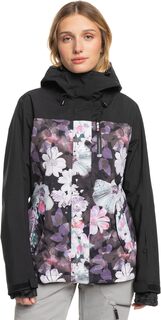 Куртка Jetty 3-in-1 Insulated Snow Jacket Roxy, цвет True Black Blurry Flower