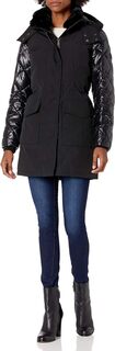 Парка Womens Zip Front Polyfill Anorack Parka Calvin Klein, черный