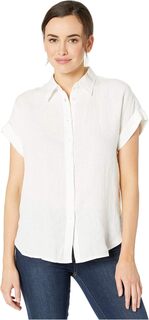 Льняная рубашка с рукавами «летучая мышь» LAUREN Ralph Lauren, белый