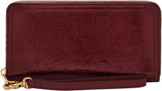 Клатч Logan на молнии Fossil, цвет Red Mahogany