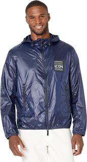 Куртка Nylon Jacket with Icon Patch Armani Exchange, цвет Deep Navy