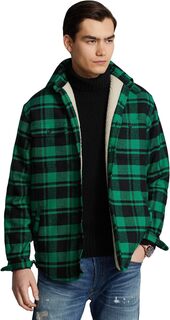 Куртка Classic Fit Wool Blend Shirt Jacket Polo Ralph Lauren, цвет Billiard/Polo Black