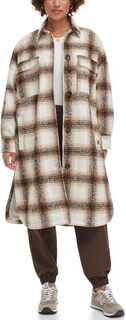 Куртка Long Length Wool Blend Shirt Jacket Levi&apos;s, цвет Cream Plaid Levis