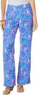 Брюки Deri Linen Palazzo Lilly Pulitzer, цвет Boca Blue Its A Sailabration