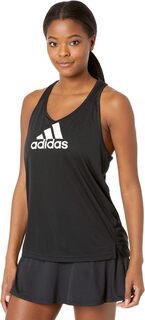 Спортивная майка с логотипом AEROREADY Designed 2 Move adidas, цвет Black/White