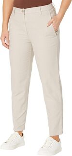 Миниатюрные зауженные брюки до щиколотки с высокой талией Eileen Fisher, цвет Wheat