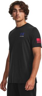 Новая футболка со знаменем свободы Under Armour, цвет Black/Steel 1