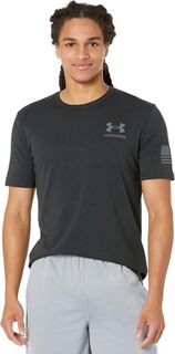 Новая футболка со знаменем свободы Under Armour, цвет Black/Pitch Gray