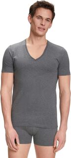 Набор из 2 футболок Daily Comfort с V-образным вырезом Falke, цвет Grey (Dark Grey/Heather 3278)