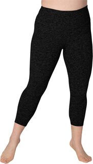 Брюки Plus Size Spacedye High Waisted Capris Beyond Yoga, цвет Darkest Night