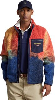 Куртка Polo Sport Ombre Pile Fleece Jacket Polo Ralph Lauren, цвет Red Rock Ombre