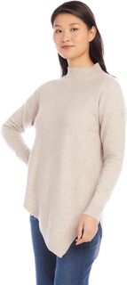 Асимметричный свитер с высоким воротником Karen Kane, цвет Oatmeal