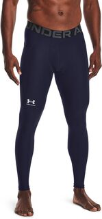 Брюки Heatgear Armour Leggings Under Armour, цвет Midnight Navy/White