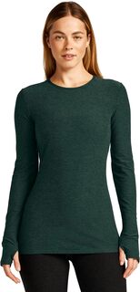 Классический пуловер с круглым вырезом Spacedye Beyond Yoga, цвет Midnight Green Heather