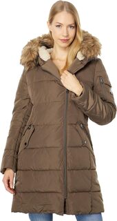 Куртка Long Asymmetrical Fax Fur Hooded Vince Camuto, цвет Mink
