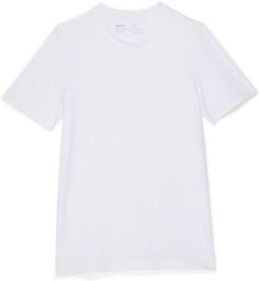 Комплект из 4 футболок с круглым вырезом эластичного кроя PACT, белый