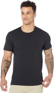 Однотонная футболка классического кроя из 100 % чистого хлопка с круглым вырезом, комплект из 3 шт. Columbia, черный