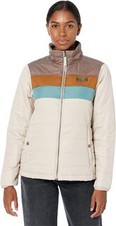 Классическая куртка-пуховик Petite Mountain в стиле колор-блок L.L.Bean, цвет Taupe Brown/Gray Birch L.L.Bean®