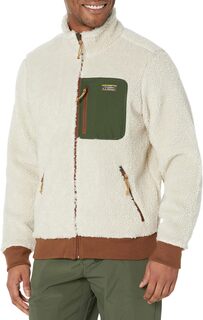 Куртка Bean&apos;s Sherpa Fleece Jacket Regular L.L.Bean, цвет Soapstone/Forest Shade L.L.Bean®