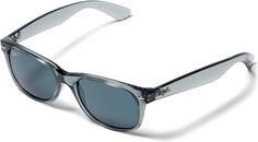 Солнцезащитные очки 55 mm 0RB2132 New Wayfarer Ray-Ban, цвет Transparent Grey/Dark Blue Polarized