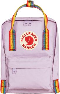 Рюкзак Kanken Rainbow Mini Fjällräven, цвет Pastel Lavender/Rainbow Fjallraven