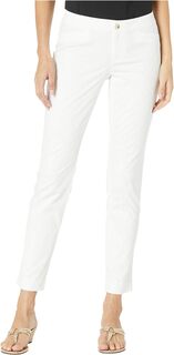 Текстурированные узкие брюки до щиколотки Kelly Lilly Pulitzer, цвет Resort White