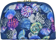 Косметичка Dome Cosmetic Bag Printed Fabric 13002 Anuschka, цвет Sea Treasures