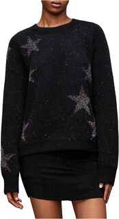 Свитер Star Tinsel Jumper AllSaints, цвет Black/Rainbow Blue