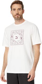 Классическая футболка с короткими рукавами и рисунком Paisleyluxe PUMA, цвет Warm White