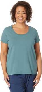 Мягкая эластичная футболка Supima больших размеров с круглым вырезом и короткими рукавами L.L.Bean, цвет Soft Spruce L.L.Bean®