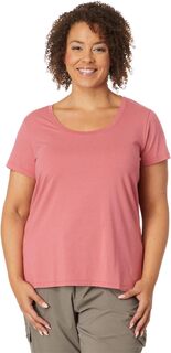 Мягкая эластичная футболка Supima больших размеров с круглым вырезом и короткими рукавами L.L.Bean, цвет Vintage Rose L.L.Bean®