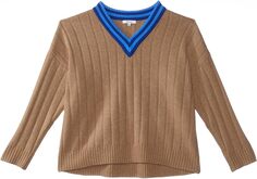 Большой свитер с v-образным вырезом и кончиками плюс Madewell, цвет Heather Caramel