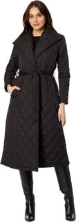 Куртка Diamond Belted Maxi with Metal Sleeve Patch LAUREN Ralph Lauren, черный