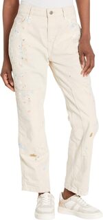 Джинсы Paint-Splatter Denim Carpenter Jeans in Cream Wash LAUREN Ralph Lauren, цвет Cream Wash