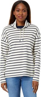 Пуловер с воротником-воронкой и полоской Heritage Mariner L.L.Bean, цвет Sailcloth/Classic Navy L.L.Bean®