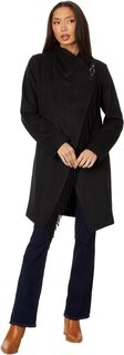 Куртка Fringe Drape Front Wool LAUREN Ralph Lauren, черный
