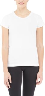 Бесшовная футболка с короткими рукавами Spanx Lamn Active, белый