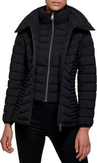 Складная куртка с нагрудником спереди DKNY, черный