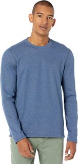 Двусторонний свитер с круглым вырезом и длинными рукавами Johnston &amp; Murphy, цвет Blue/Light Grey