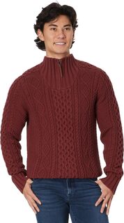 Фирменный хлопковый свитер «Рыбак» 1/4 L.L.Bean, цвет Burgundy L.L.Bean®