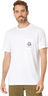 Футболка с короткими рукавами и карманами для зенненхундов США Vineyard Vines, цвет White Cap
