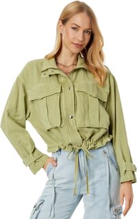 Куртка Linen Utility Jacket in Green Light Blank NYC, цвет Green Light