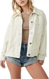 Куртка Opal Swing Denim Jacket Free People, цвет Bright Ecru