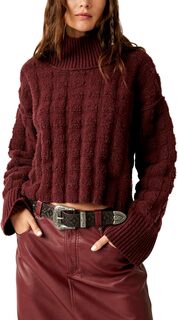 Свитер Care Soul Searcher Moc Free People, цвет Wine Heather