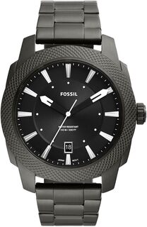 Часы Machine Three-Hand Date Smoke Stainless Steel Watch - FS5970 Fossil, бронза