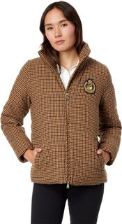 Куртка Plaid Puffer with Crest LAUREN Ralph Lauren, цвет Novelty Plaid