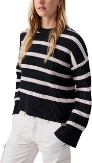 Свитер Chilly Out из синели Sanctuary, цвет Black Toasted Stripe