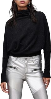 Свитер Ridley Sparkle Jumper AllSaints, цвет Black/Silver