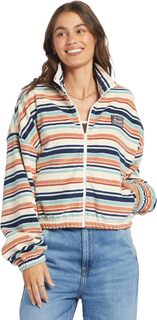 Куртка Dawn To Dusk Fleece Jacket Roxy, цвет Blue Surf Blanket Stripe