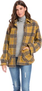 Куртка Plaid Shirt Jacket Karen Kane, цвет Plaid